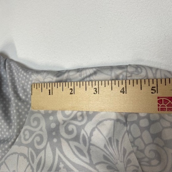 Prana Gray Print Long Sleeve Activewear Half Zip Pullover Top Large‎ - Picture 5 of 8